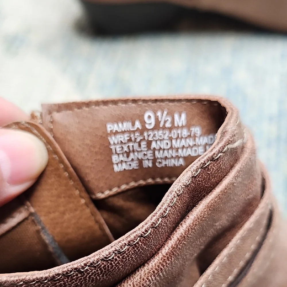 Kim Rogers Tan Ankle Booties with Strap Detail - Picture 3 of 12